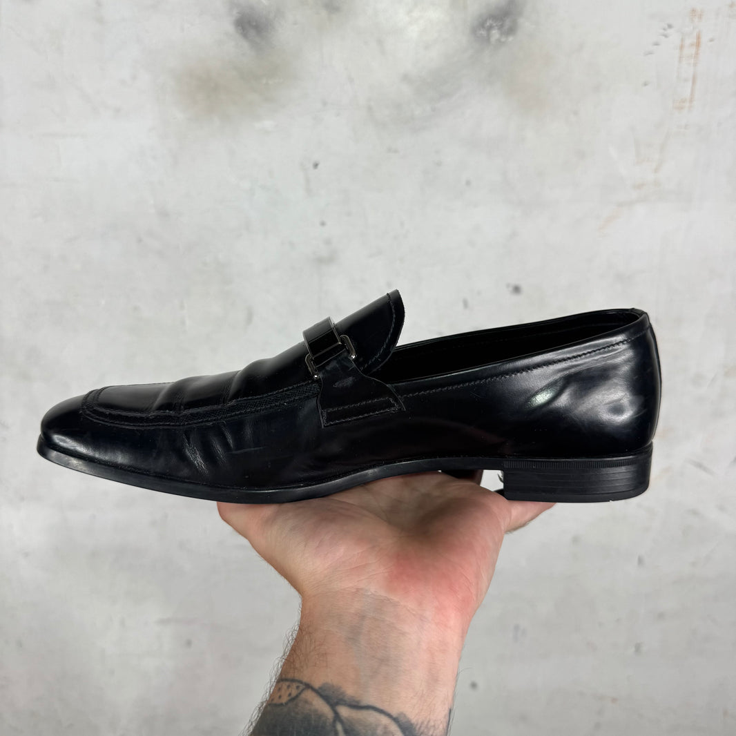 Prada Metal Strap Loafer