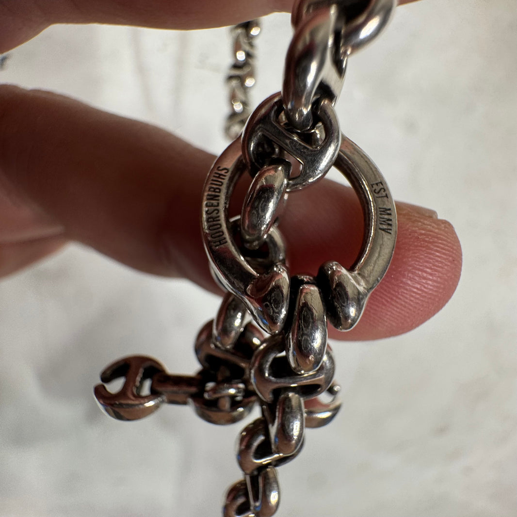 Hoorsenbuhs Open Link Diamond Clasp Necklace