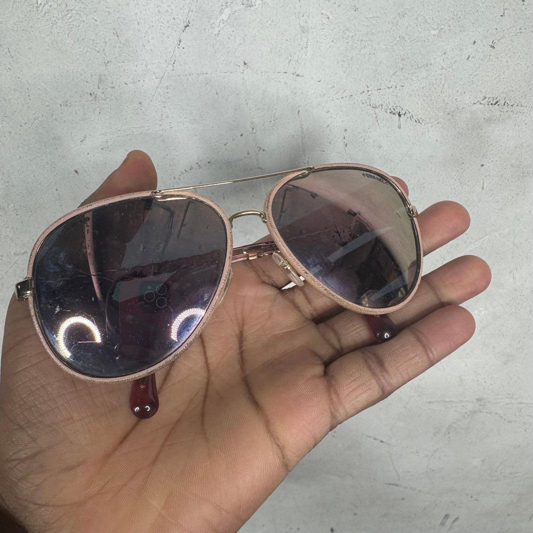 Chanel Purple Tinted Aviator Sunglasses