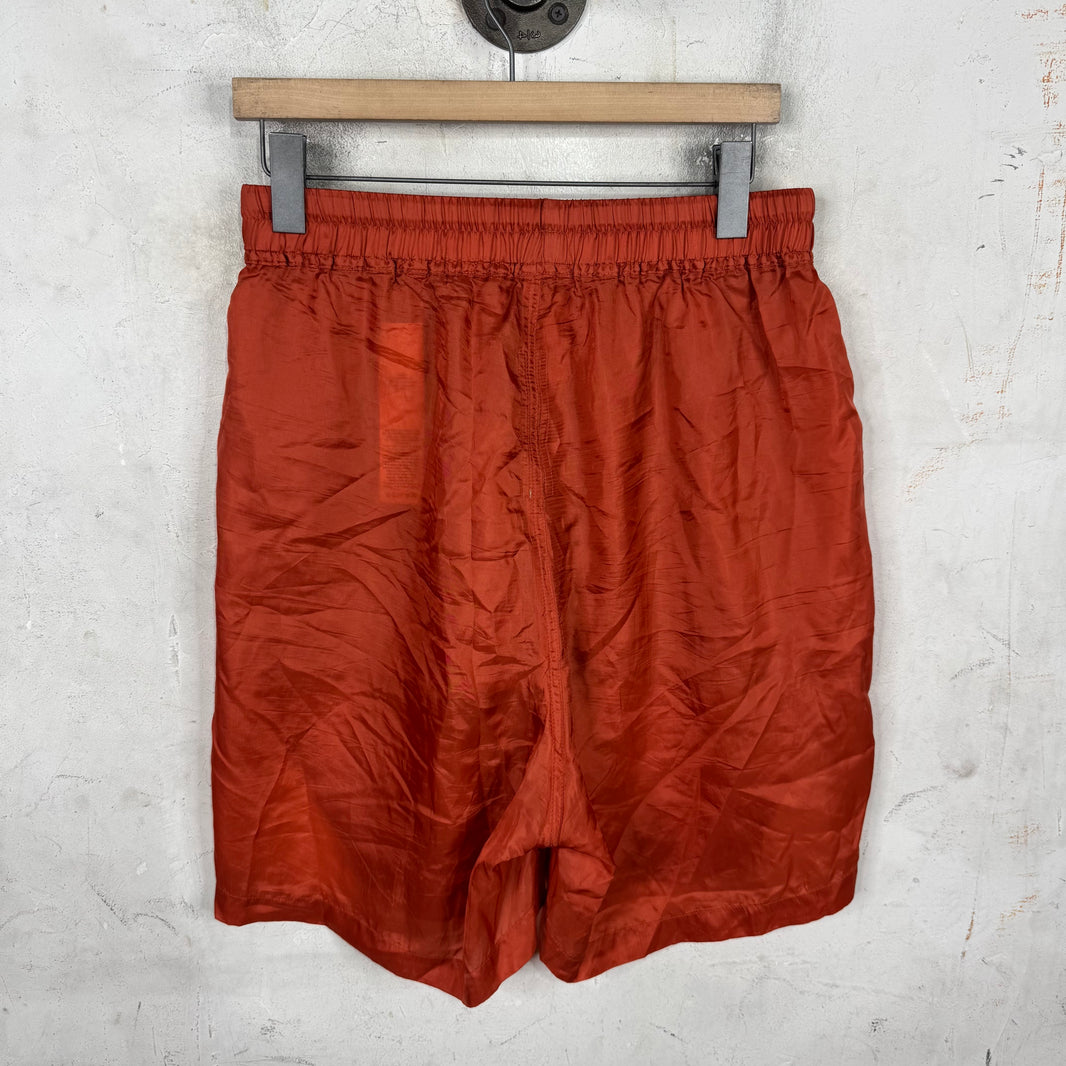Rick Owens Strobe Cupro Pentagram Shorts
