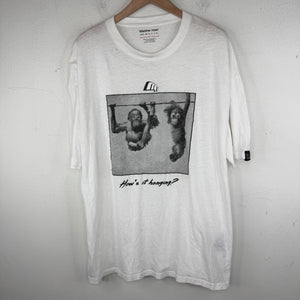 Martine Rose White Oversized How's It Hanging T-Shirt