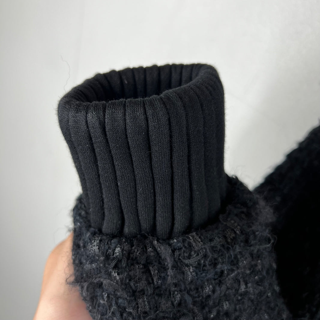 Chanel 22A Tweed Embellished Zip Up Jacket
