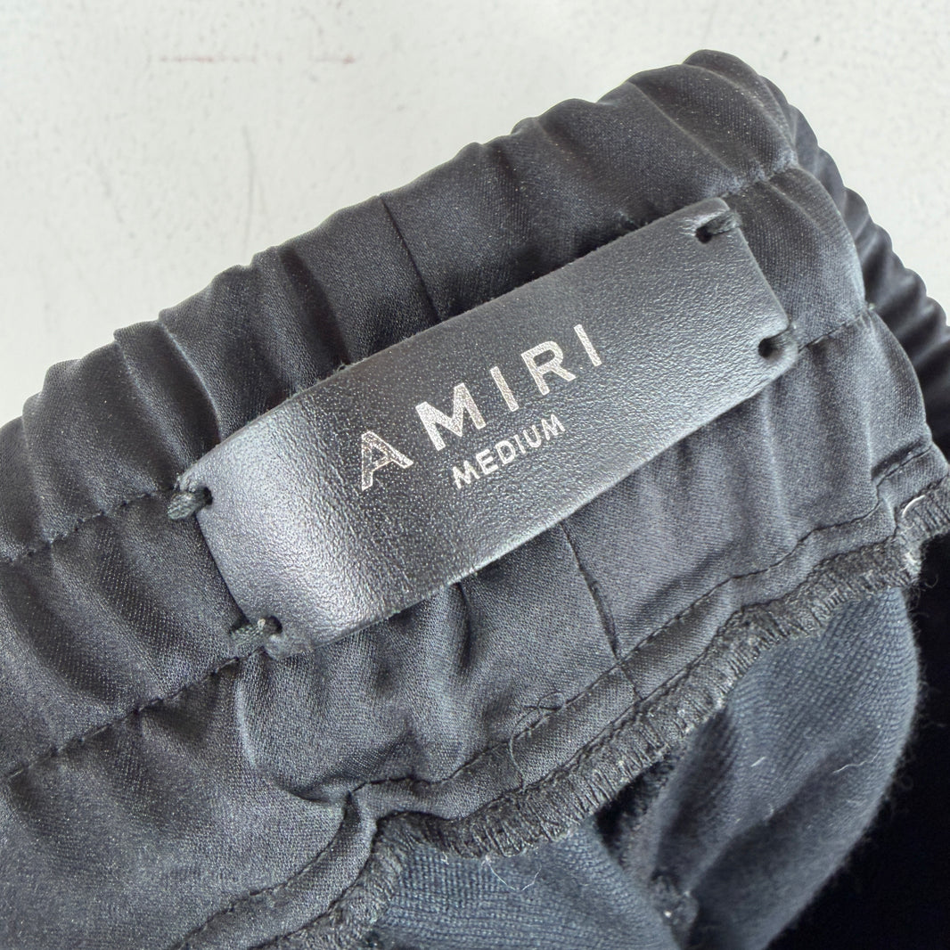 Amiri Velvet Black Shorts