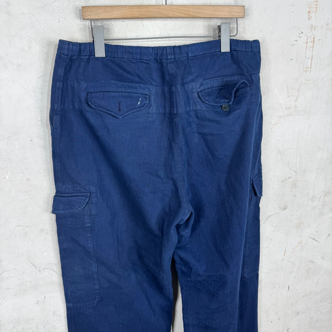 Gucci Navy Canvas Cargo Pants
