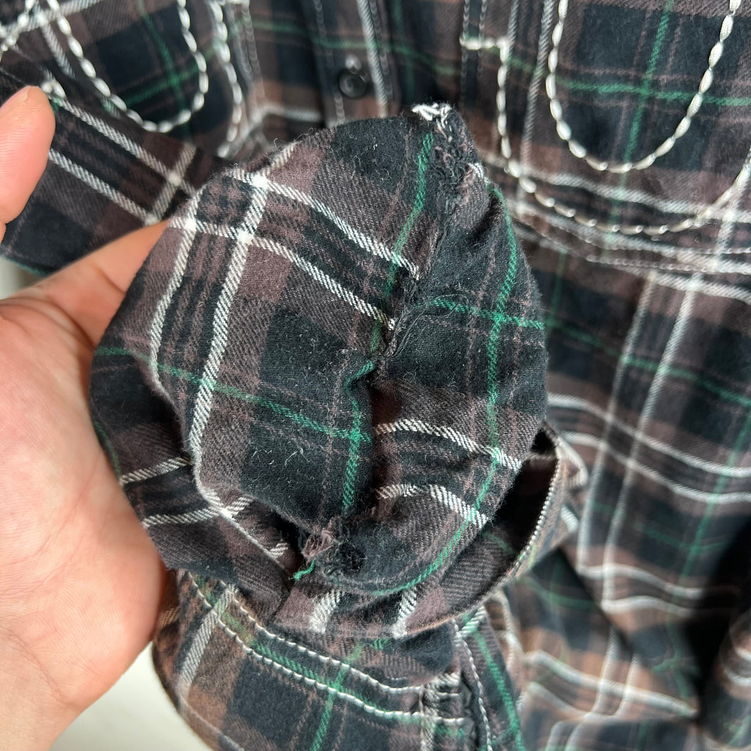 Supreme True Religion Quilted Button Up Shirt