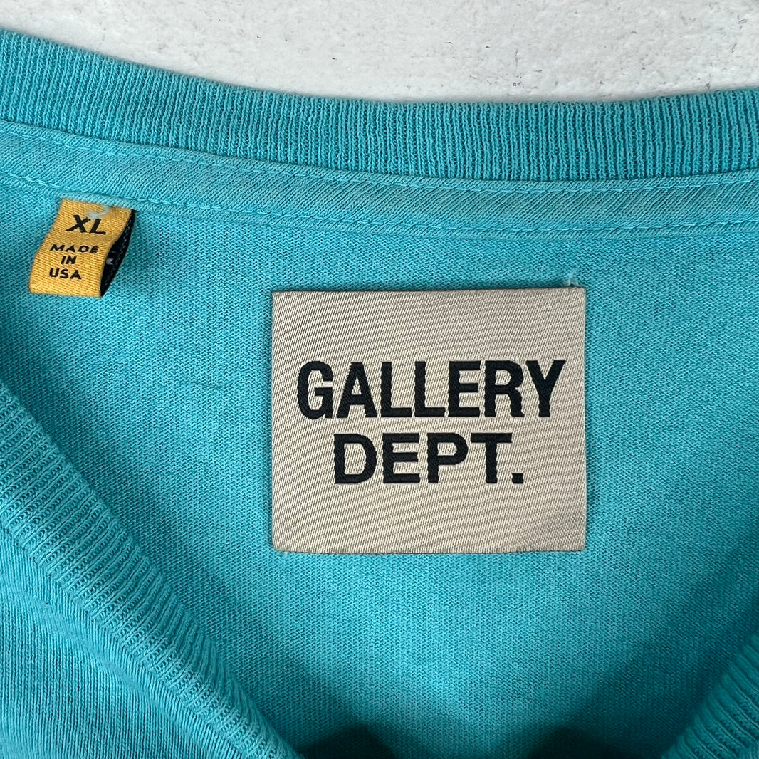 Gallery Dept Turquoise Logo T-Shirt