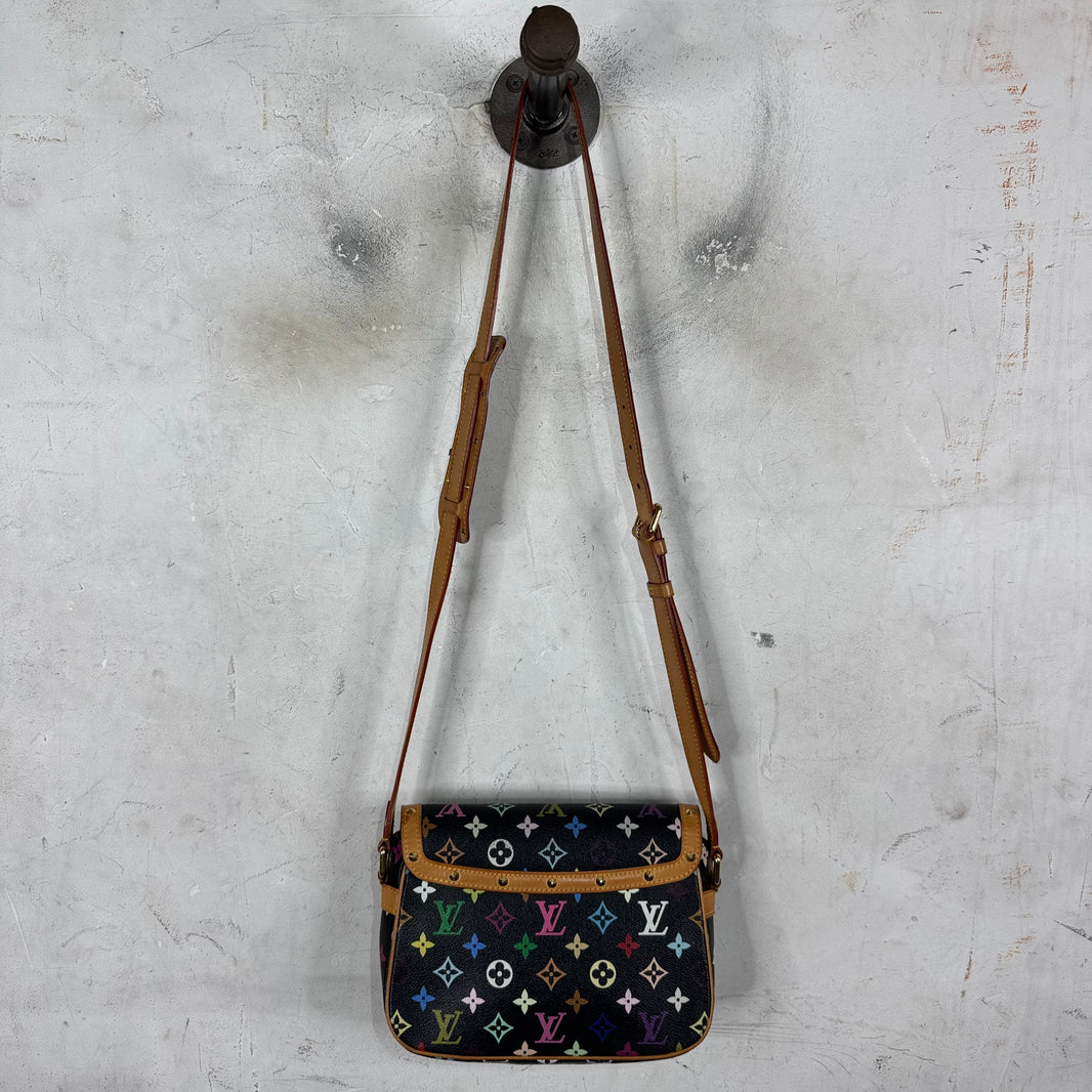 Louis Vuitton Black Murakami Messenger Bag