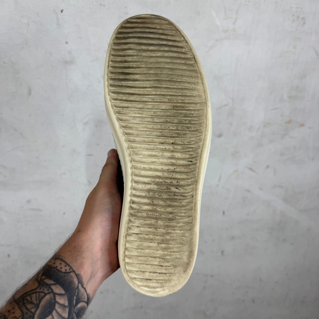 Rick Owens Black Leather Vans