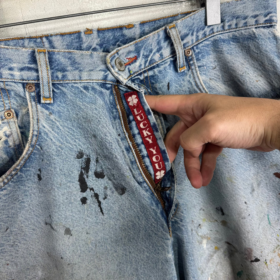 Vintage Lucky Brand Painter Distressed Jeans
