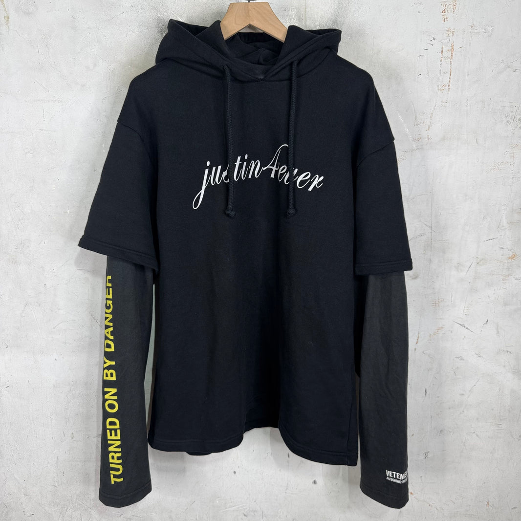 Vetements Justin4Ever Layered Hoodie