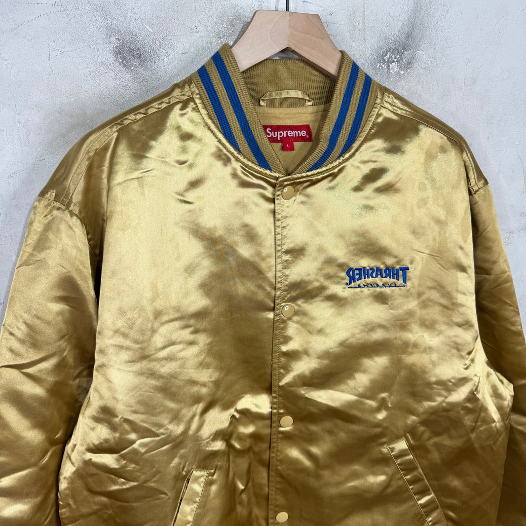 Supreme x Thrasher Satin Logo Jacket