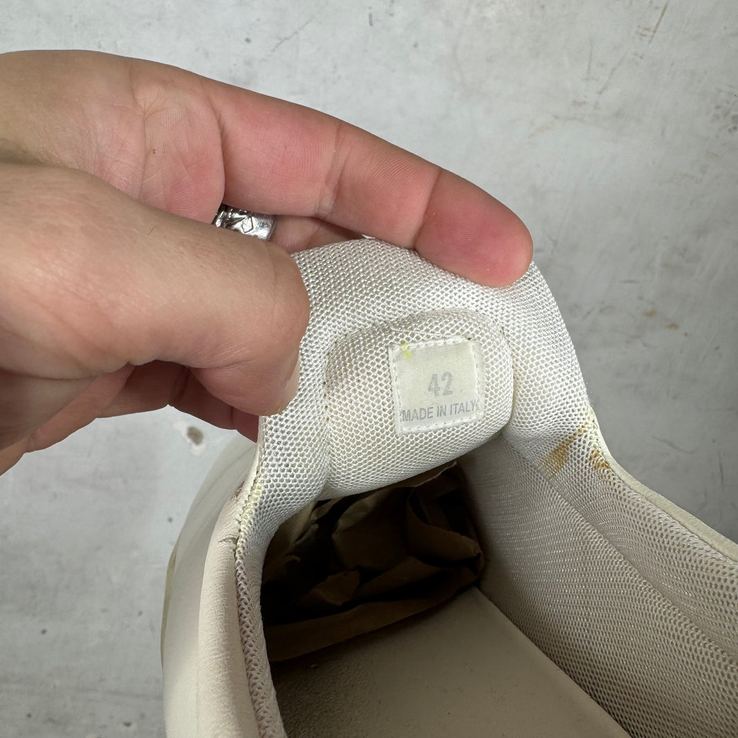 Celine White Padded Slip Sneakers