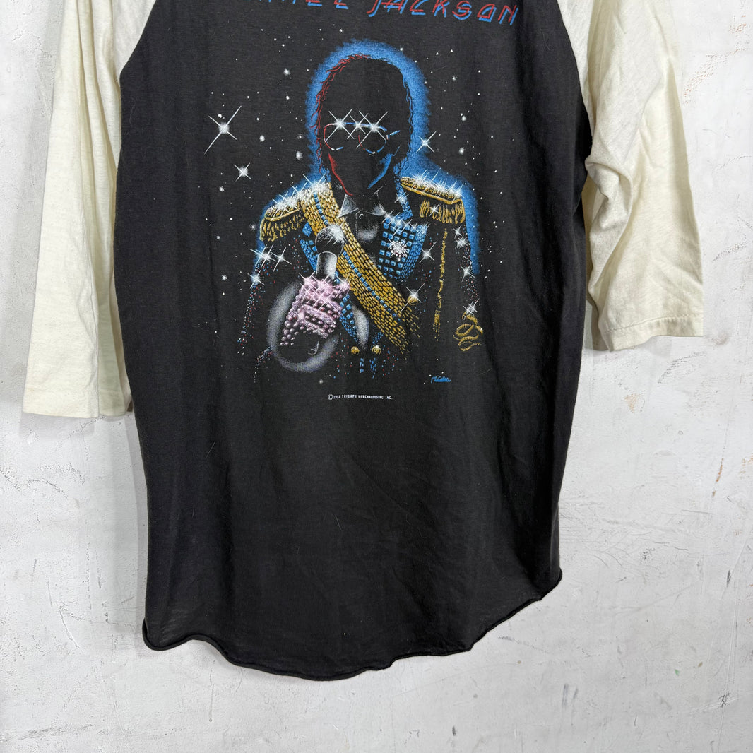 Vintage 1984 MJ Victory Tour Raglan T-Shirt