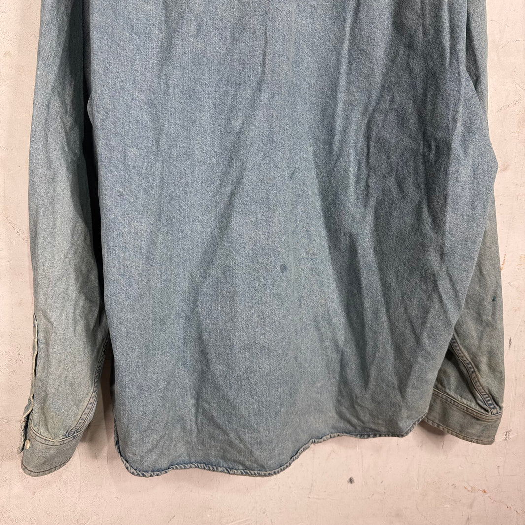 Balenciaga Denim Arm Slit Overshirt