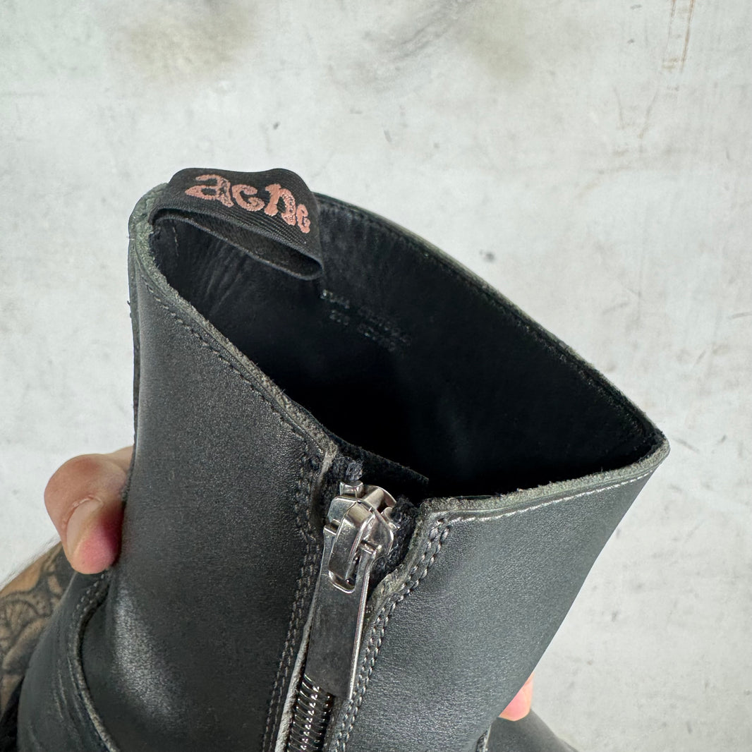Acne Studios Silver Toe Boots