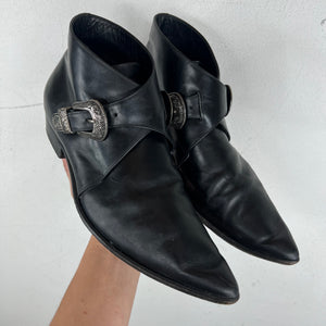 Saint Laurent Leather Duckie Ankle Boot