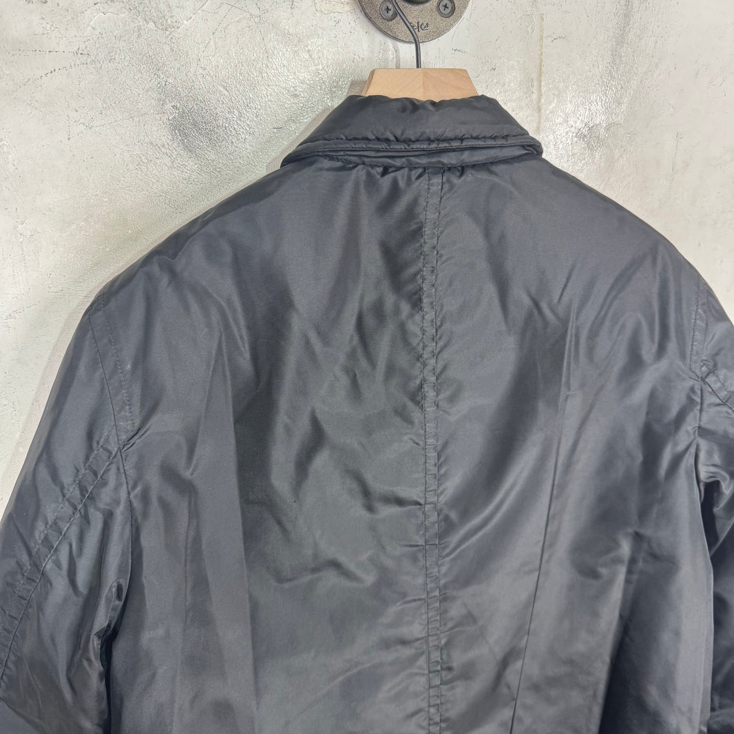 CDG Shirt Padded Nylon Peacoat