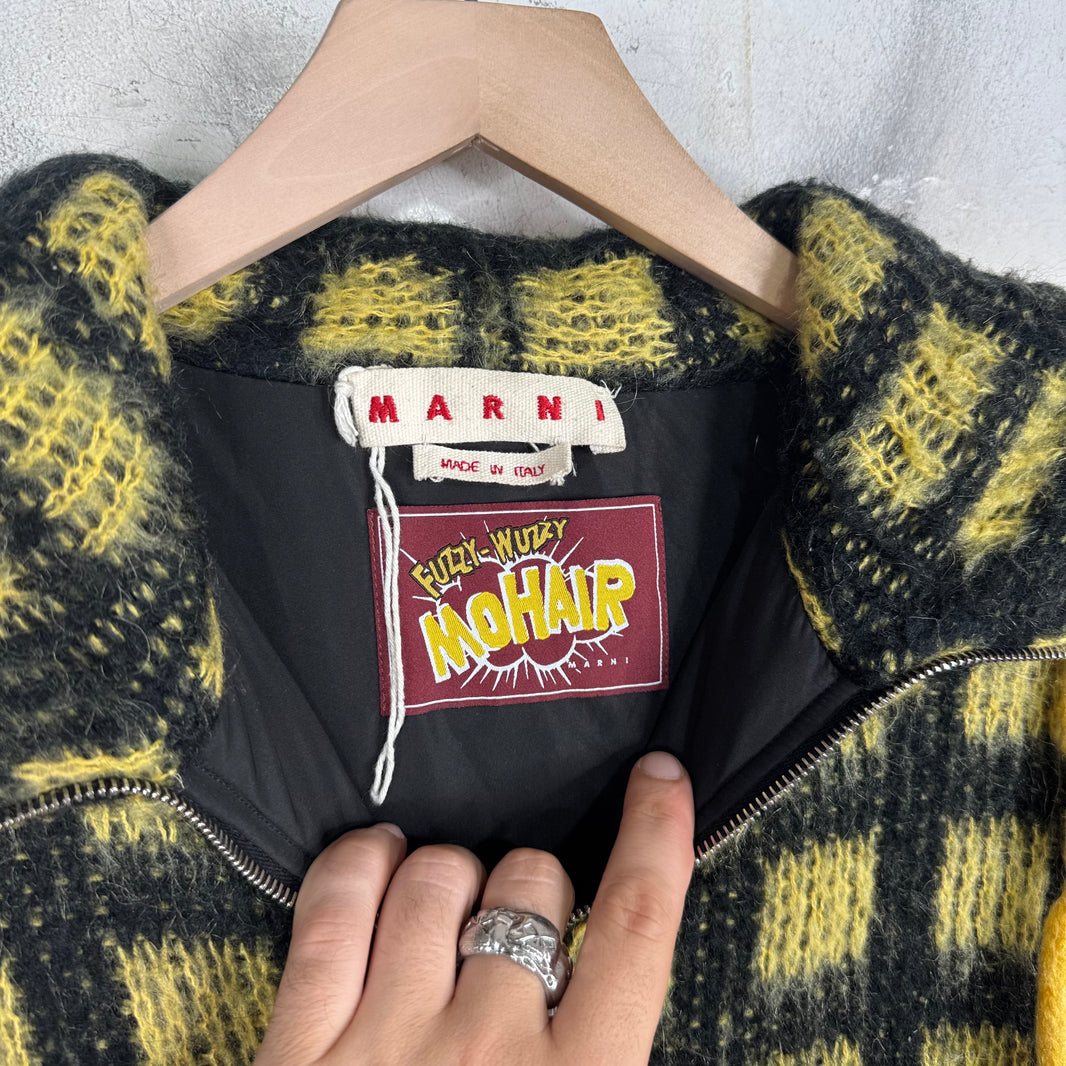 Marni Fuzzy Wuzzy Zip Up Hoodie