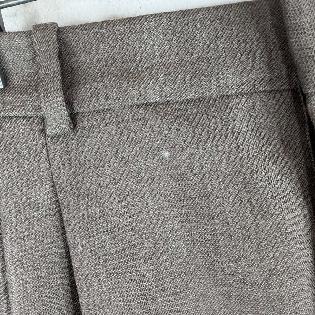Saint Laurent Gray Pleated Trousers