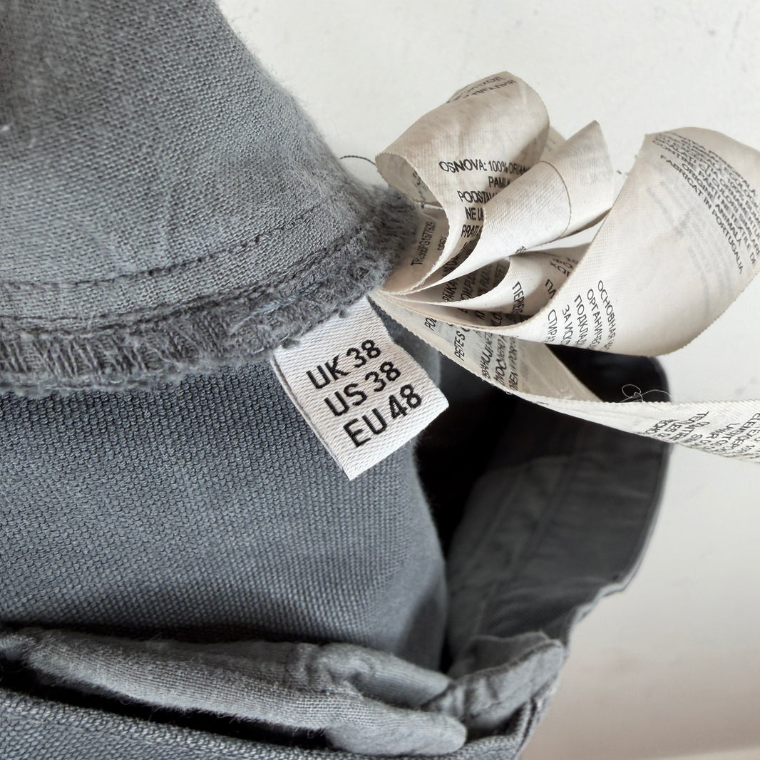 JW Anderson Gray Heavy Baggy Cargo Trousers