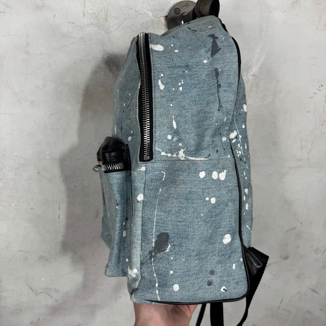 Amiri Painted Denim Backpack
