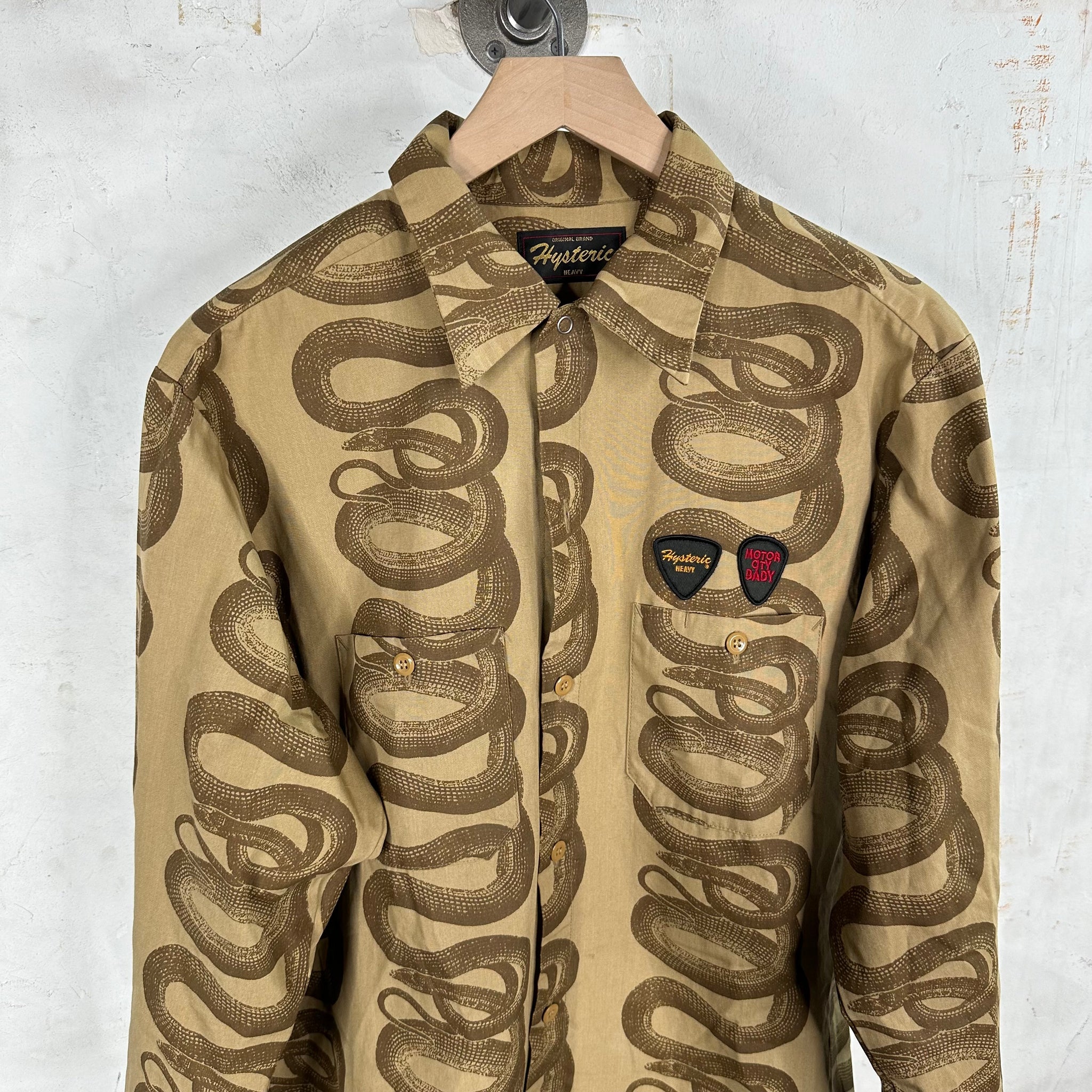 Hysteric Glamour Heavy Snake Buttoned Shirt