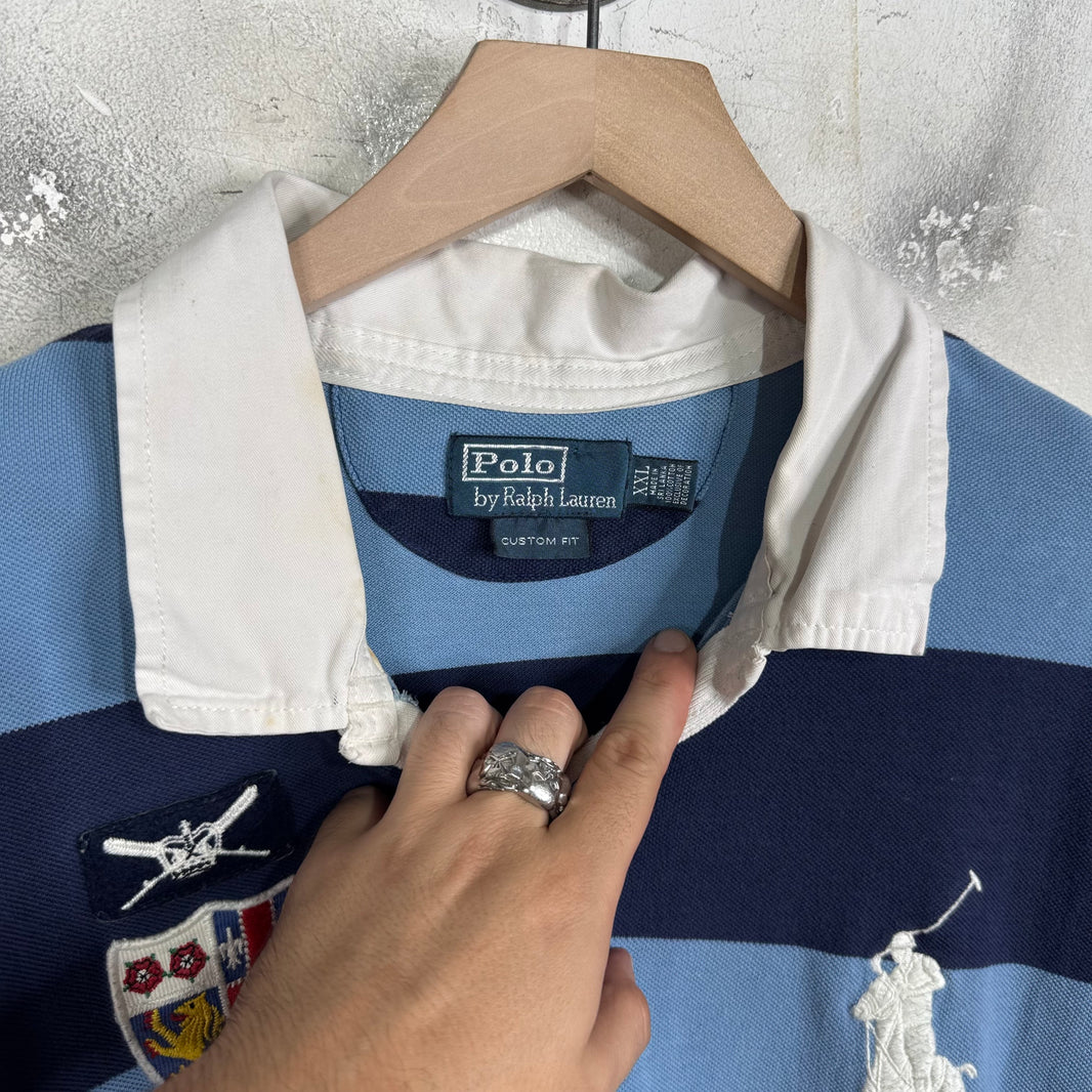 Ralph Lauren Big Pony Crest Blue Striped Polo