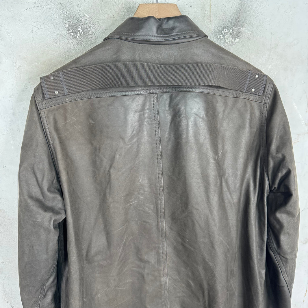 Rick Owens Porterville Calf Leather Backstrap Jacket
