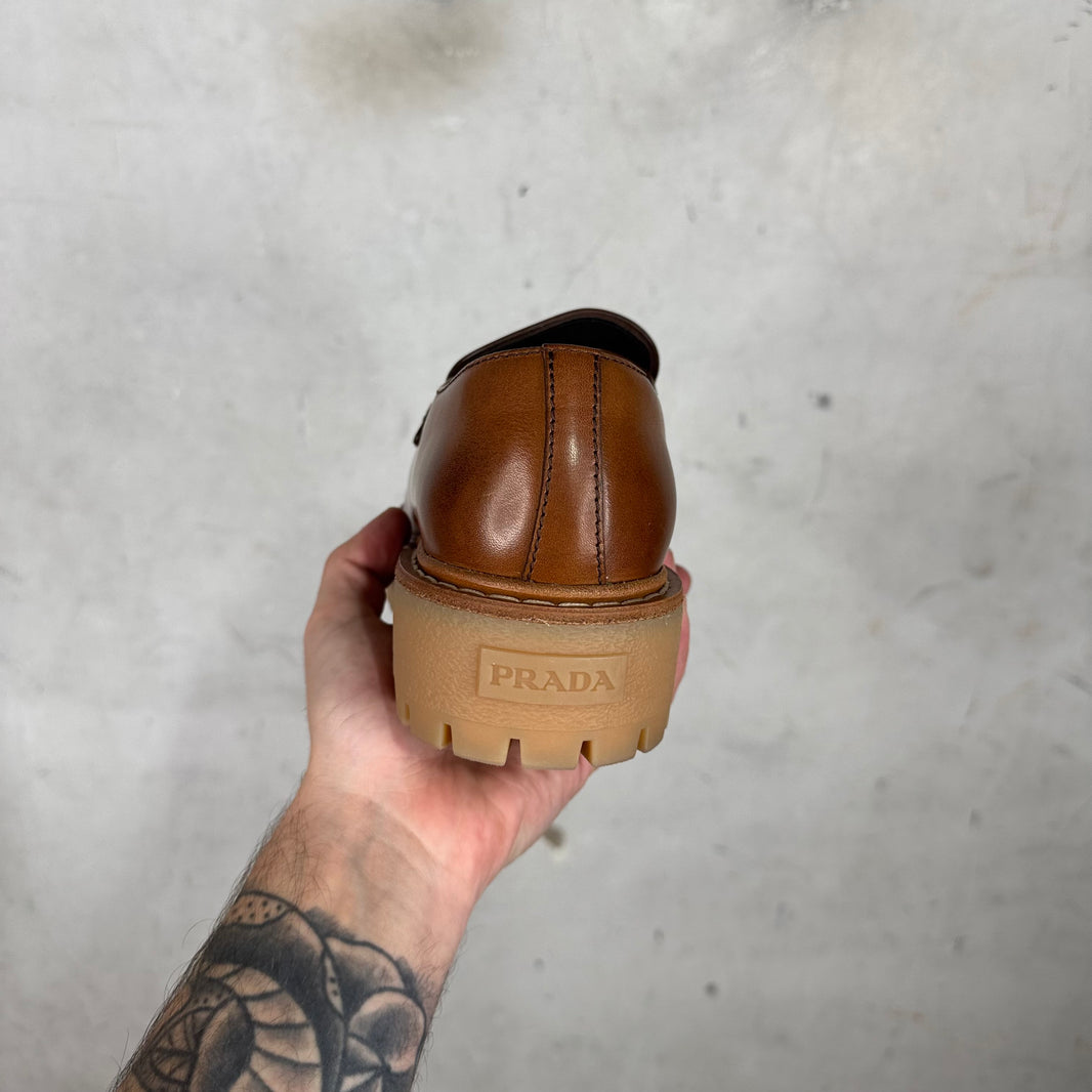 Prada St. Mortiz Lug Loafers DS