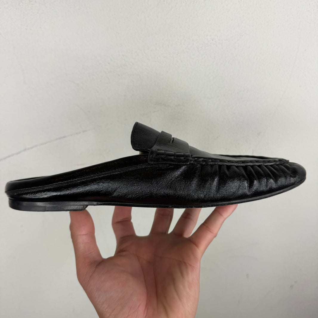 Saint Laurent Shiny Le Loafer Mules