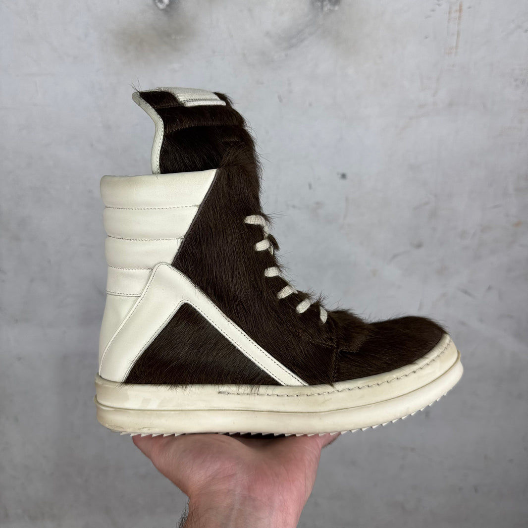 Rick Owens Brown Ponyhair Ramones