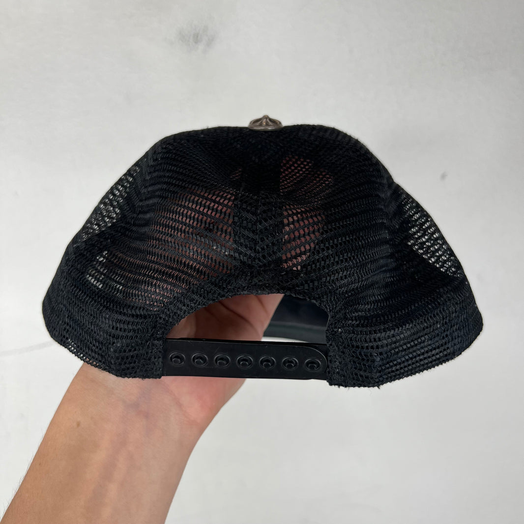 Chrome Hearts Black CH Trucker Hat