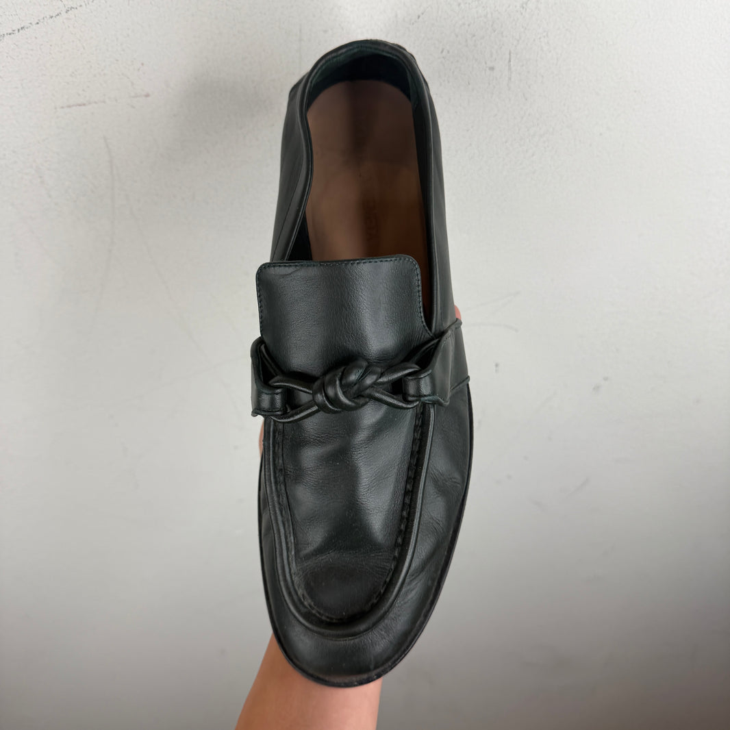 Bottega Veneta Green Astaire Loafers