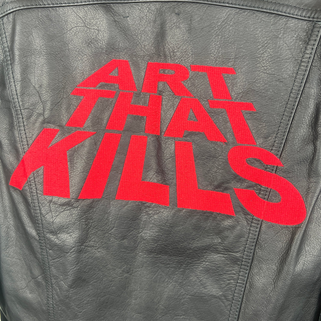 Gallery Dept Calf Hair Embroidered Leather Jacket