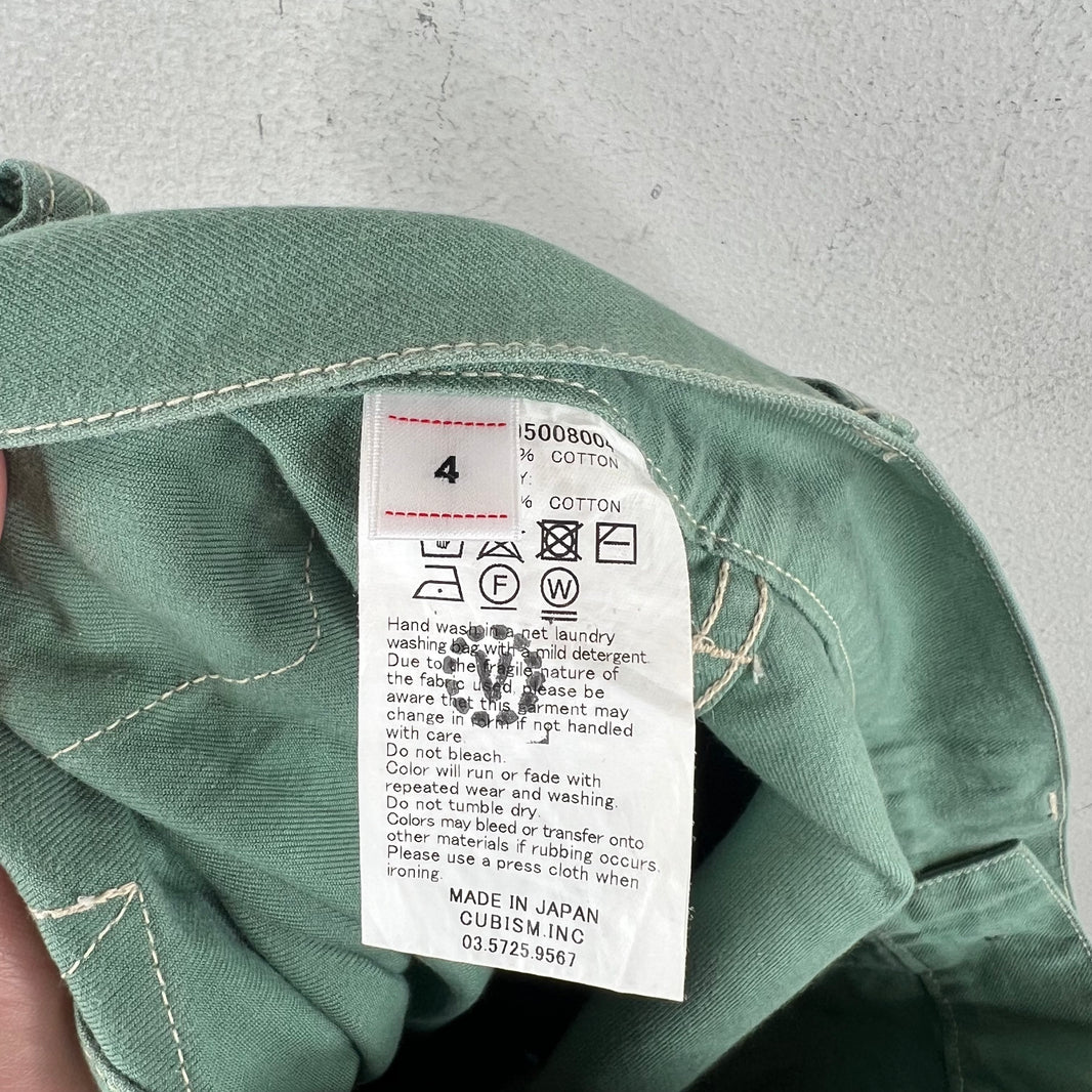 Visvim Green Buckle Back Trousers