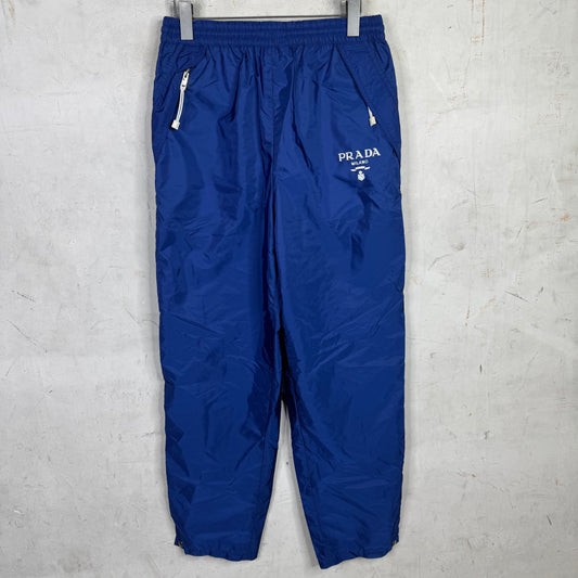 Prada Blue Snap Bottom Track Pants