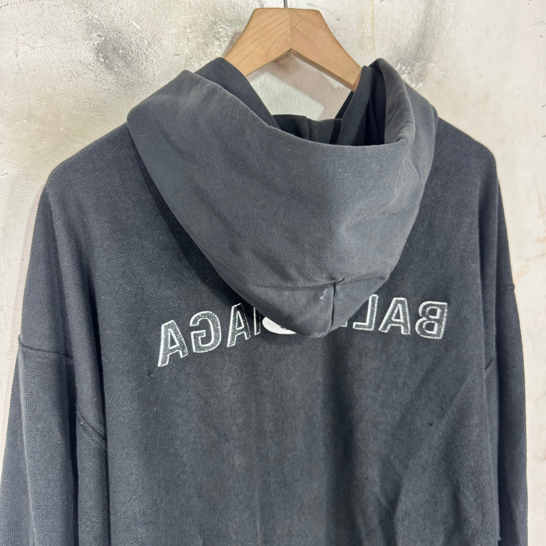 Balenciaga Inside Out Zip Hoodie
