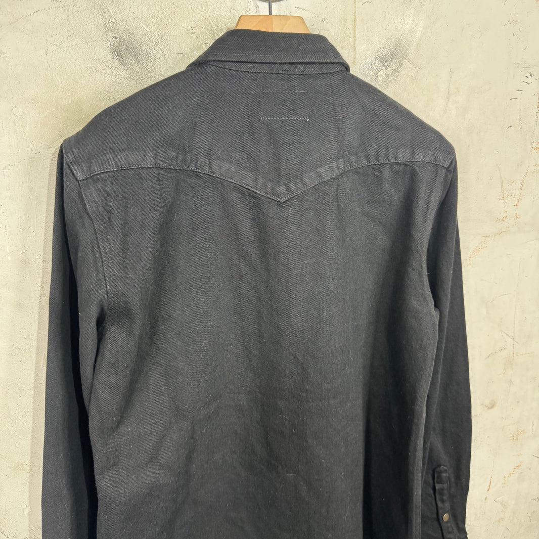 Calvin Klein Black Snap Denim Shirt