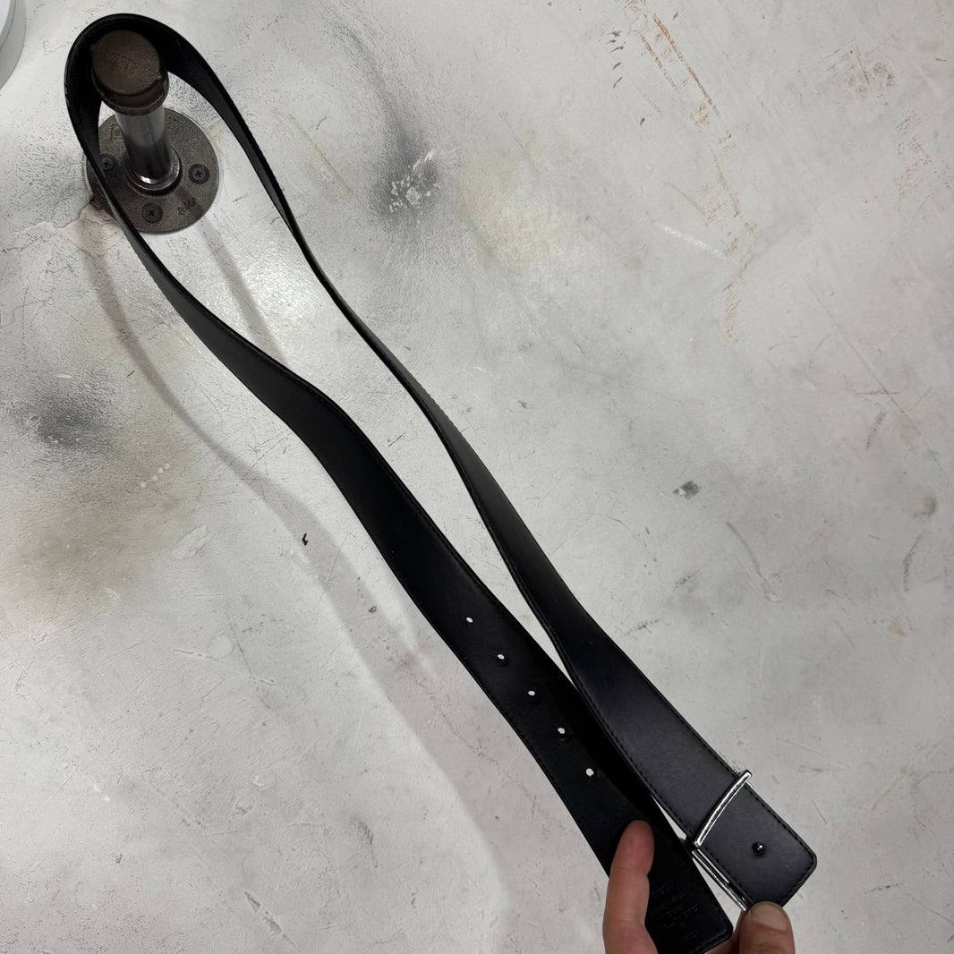 Louis Vuitton Black Damier Logo Belt