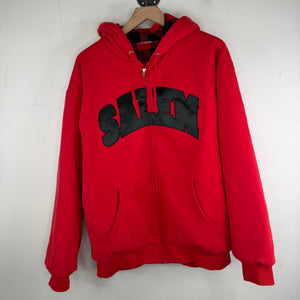 Supreme Red Salem Zip-Up Hoodie