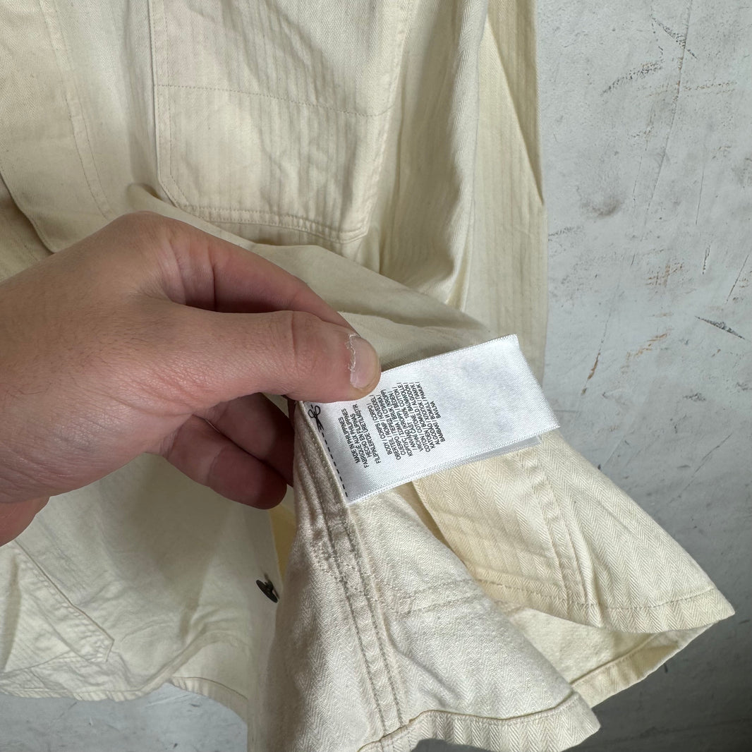 RRL Cream Herringbone Chore Jacket