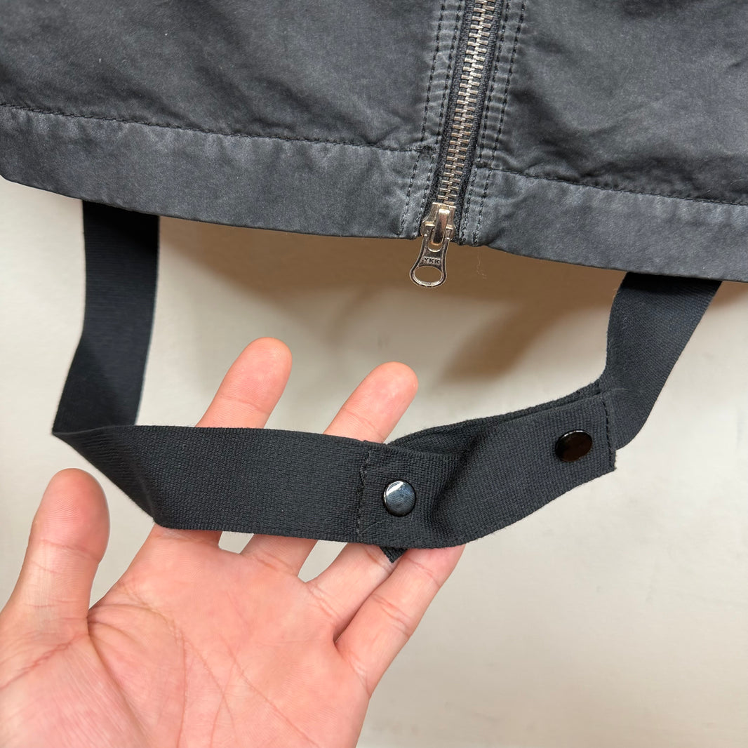 Stone Island Shadow Project Black Washed Double Layered Coat
