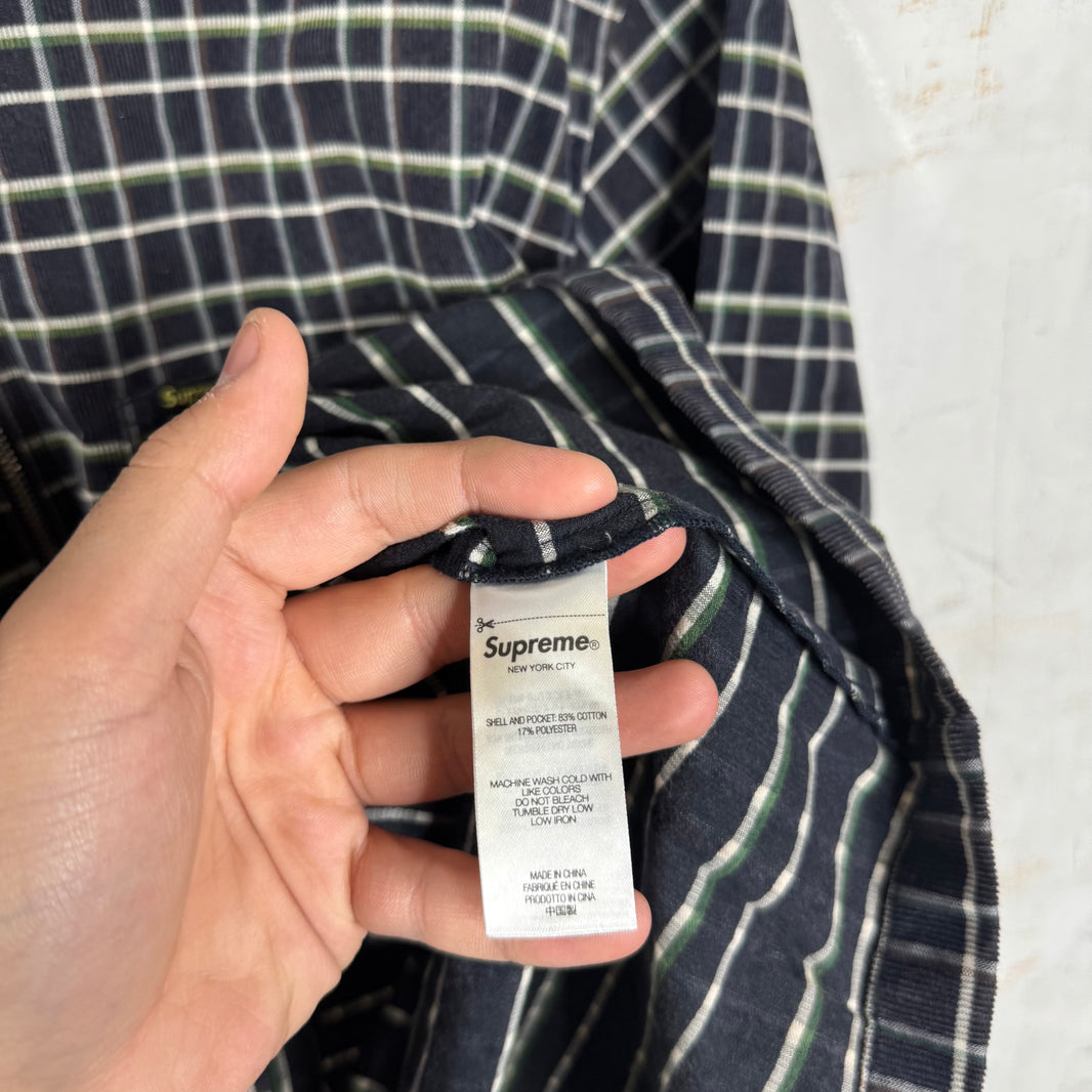 Supreme Corduroy Plaid 1/4 Zip Work Shirt