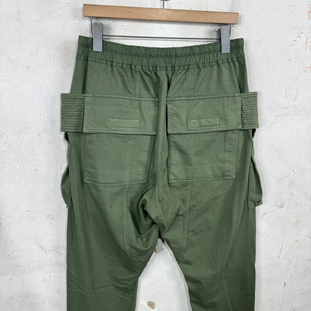 Rick Owens DRKSHDW Olive Creatch Sweatpants