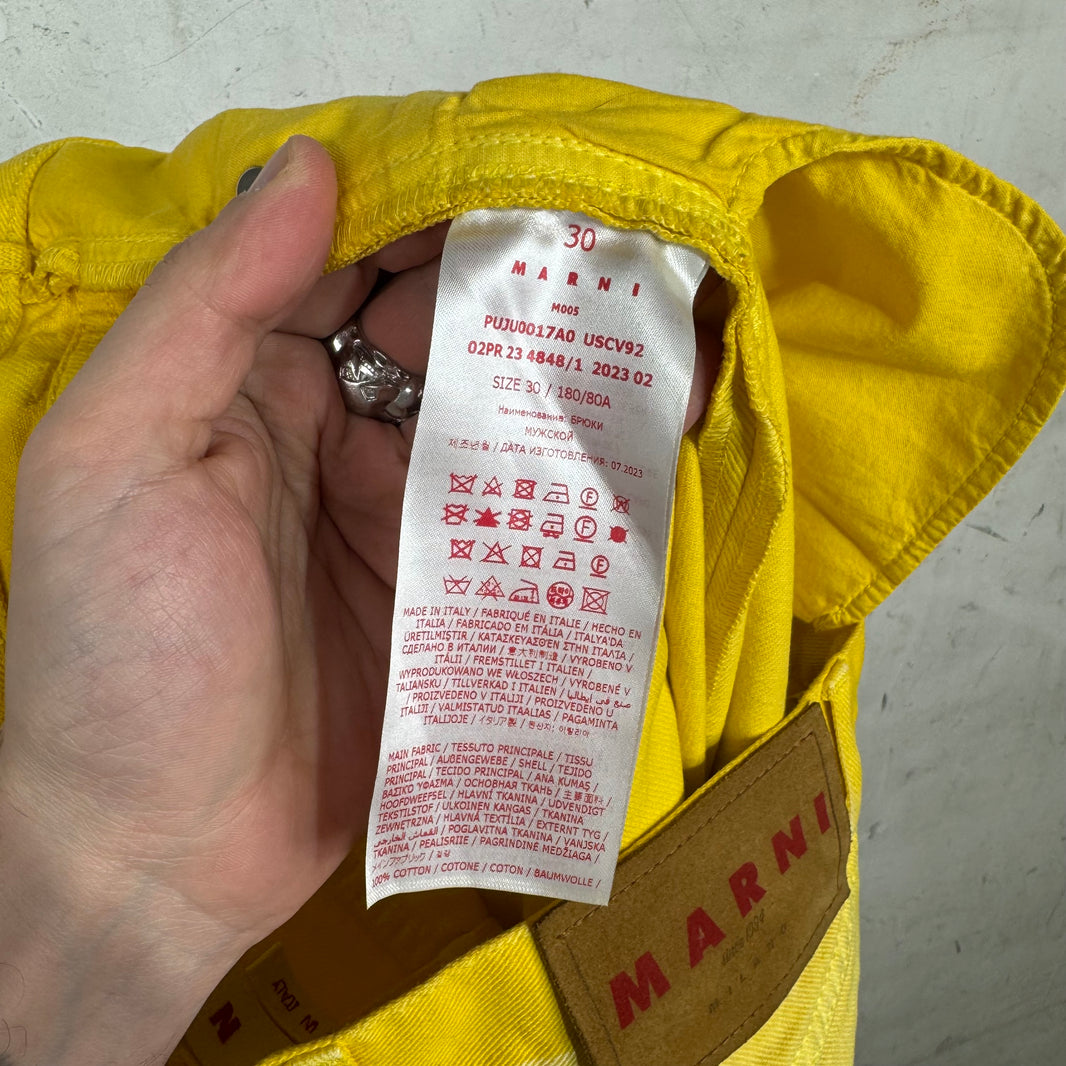 Marni Yellow Jeans