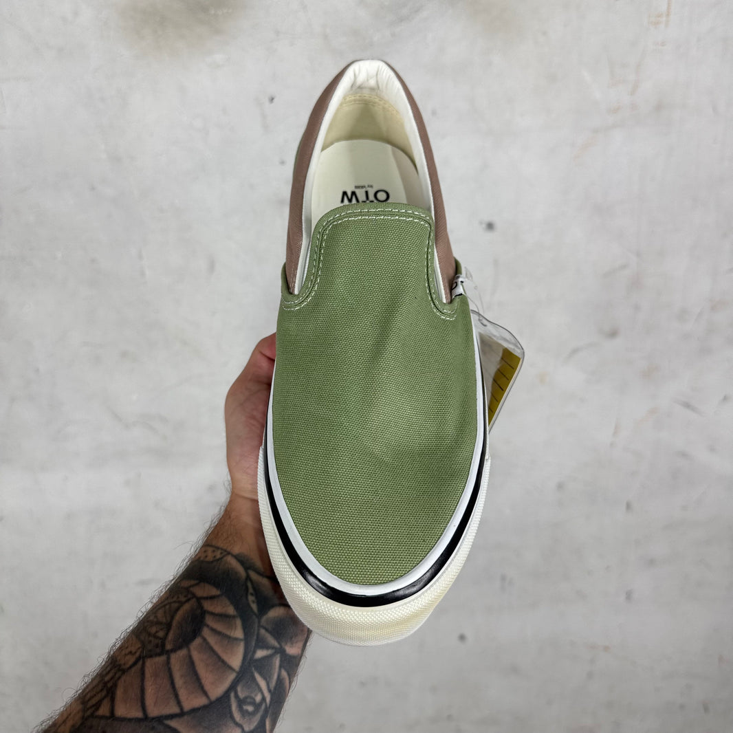Vans X Engineered Garments Green/Brown Sample Classic Slip On