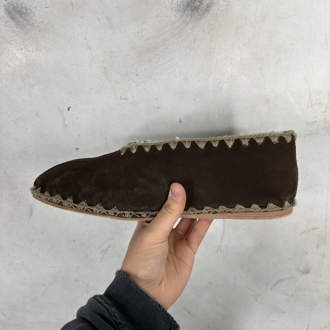 Bode Greco Shearling Slippers