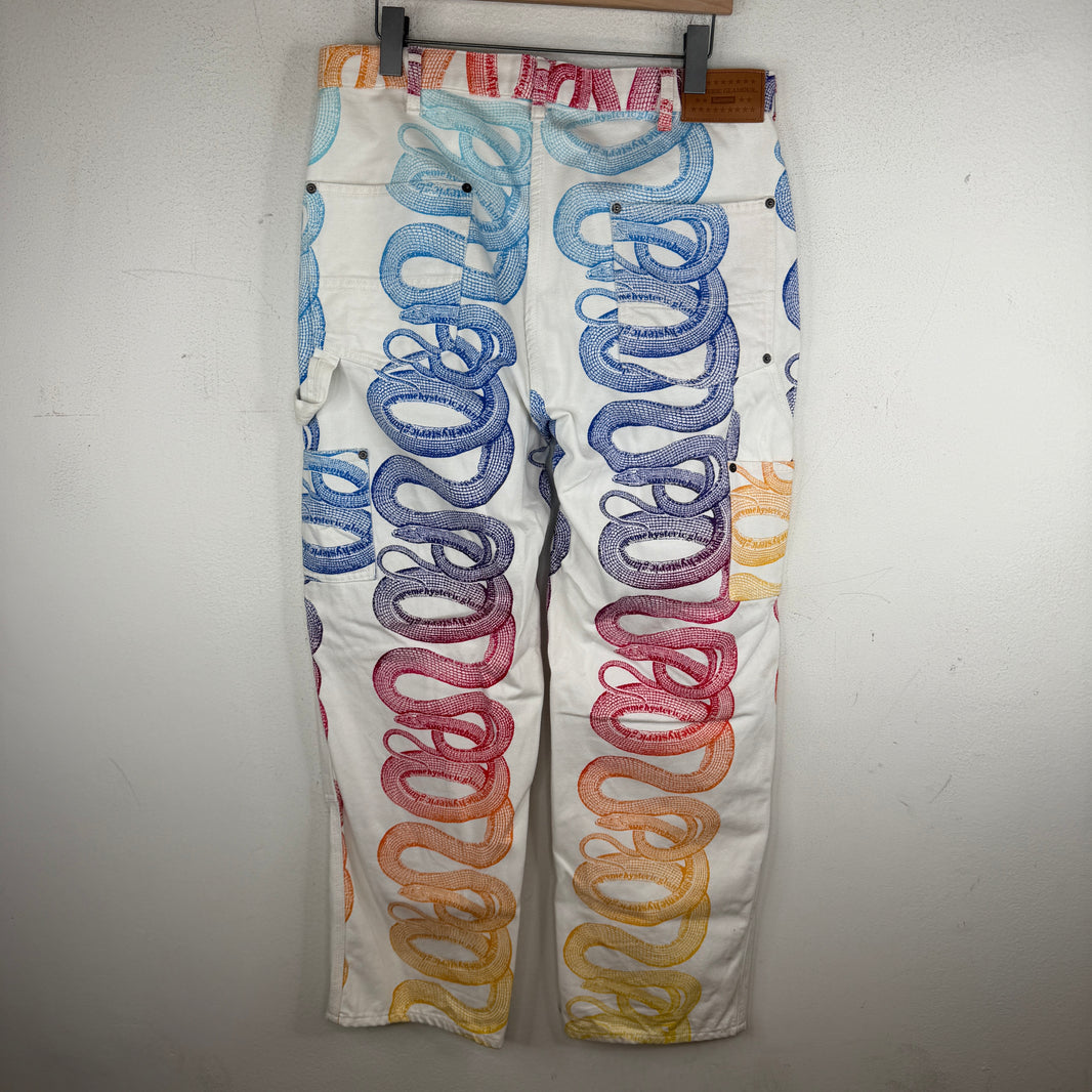 Supreme Hysteric Glamour Snake Carpenter Pants