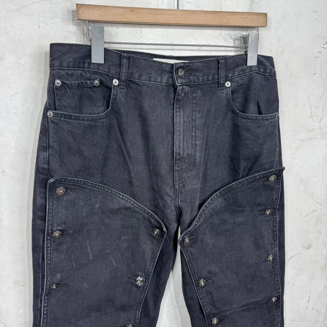 Y/Project Evergreen Snap Off Jeans Black