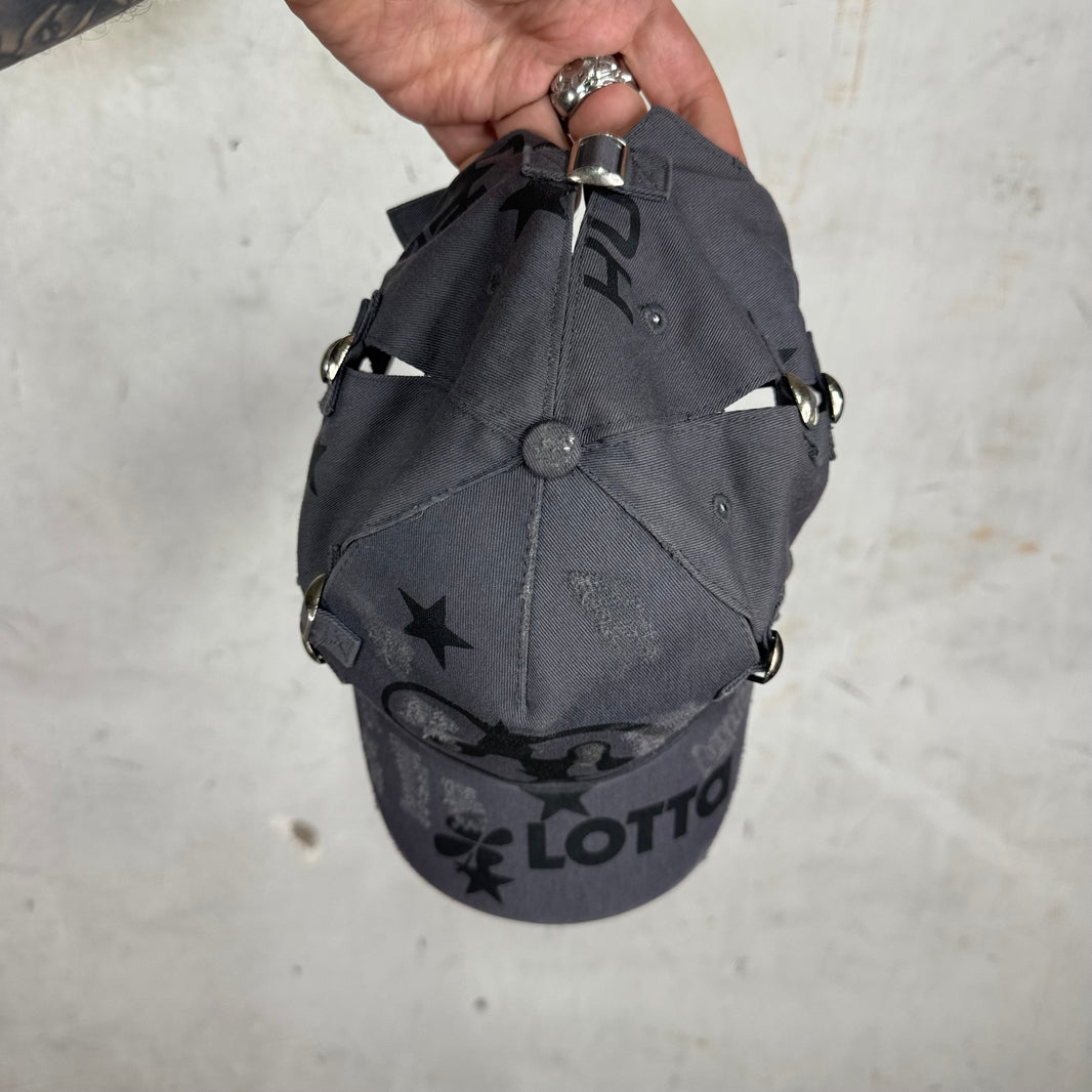 Mowalola Distressed Buckle Hat